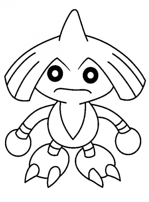 Desenho de Hitmontop Pokemon para Colorir