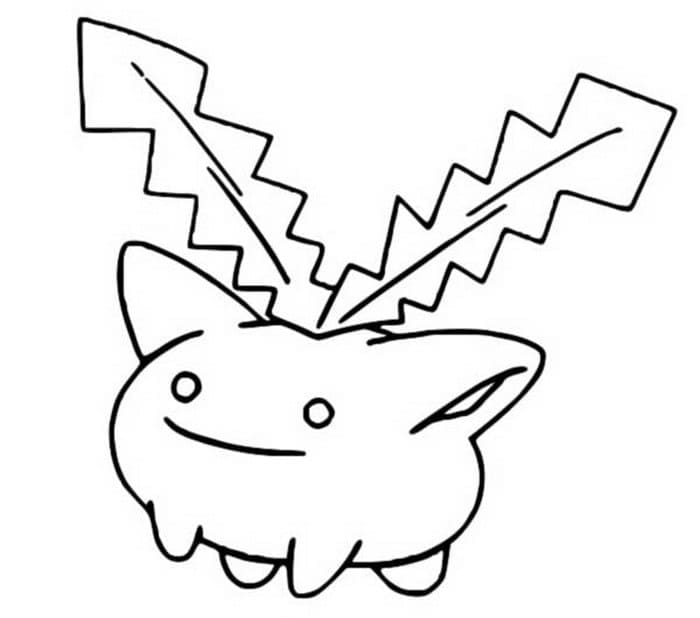 Desenho de Hoppip Pokemon para Colorir