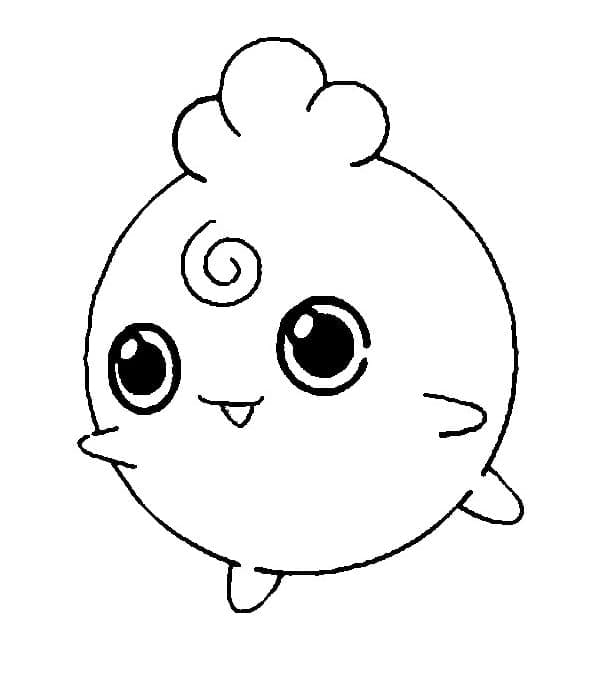 Desenho de Igglybuff Pokemon para Colorir