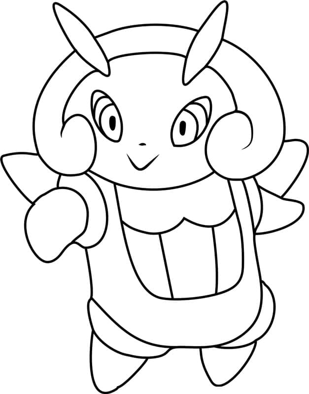 Desenho de Illumise Pokemon para Colorir