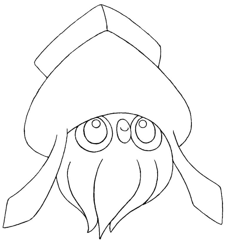 Desenho de Inkay Pokemon para Colorir