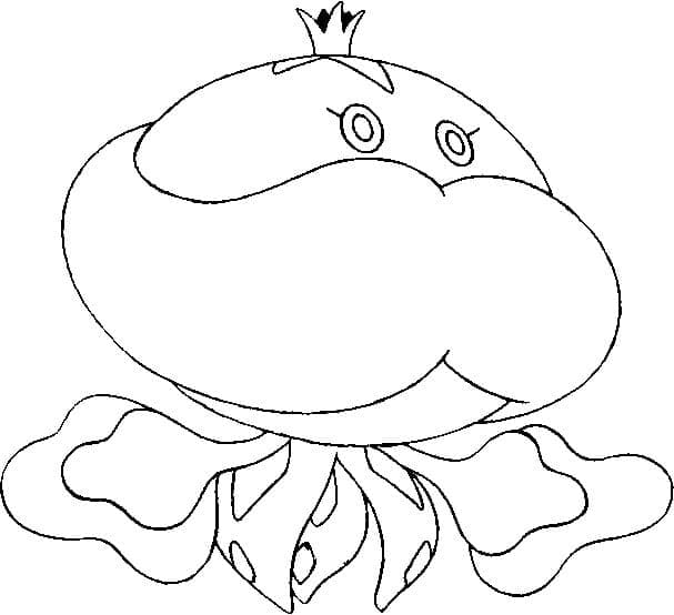 Desenho de Jellicent Pokemon para Colorir