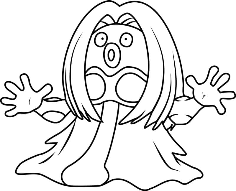 Desenho de Jynx Pokemon para Colorir
