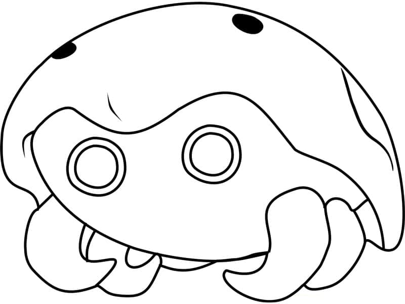Desenho de Kabuto Pokemon para Colorir