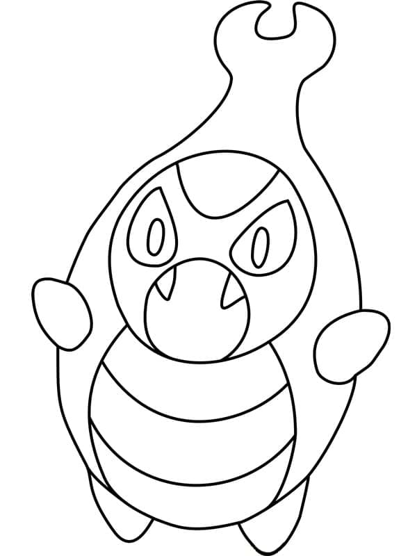 Desenho de Karrablast Pokemon para Colorir