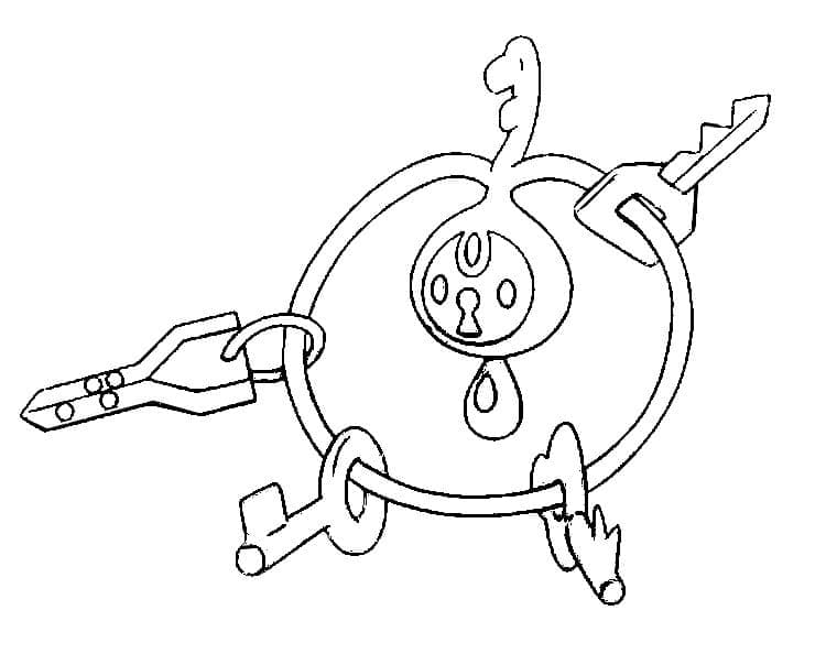 Desenho de Klefki Pokemon para Colorir