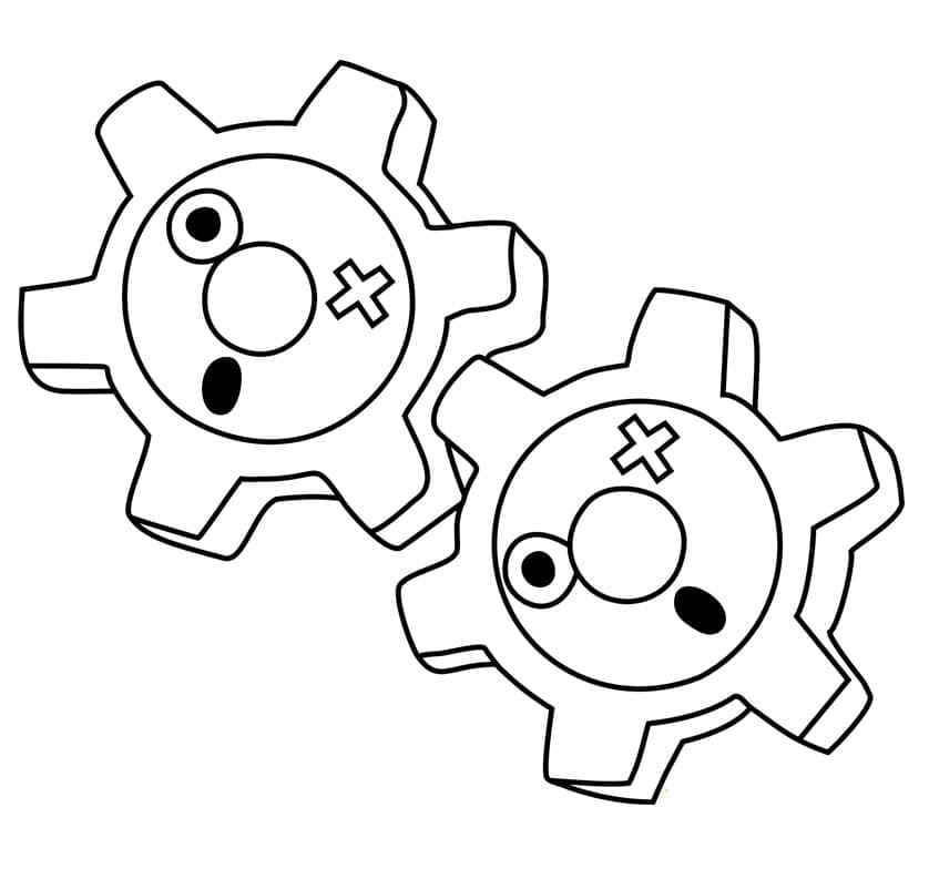 Desenho de Klink Pokemon para Colorir