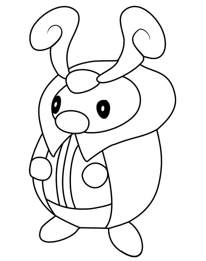 Desenho de Kricketot Pokemon para Colorir