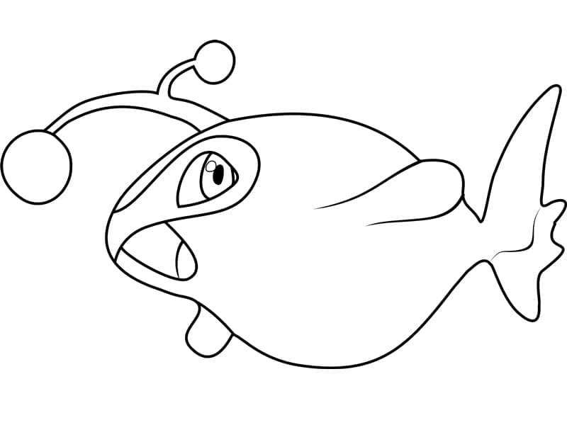 Desenho de Lanturn Pokemon para Colorir