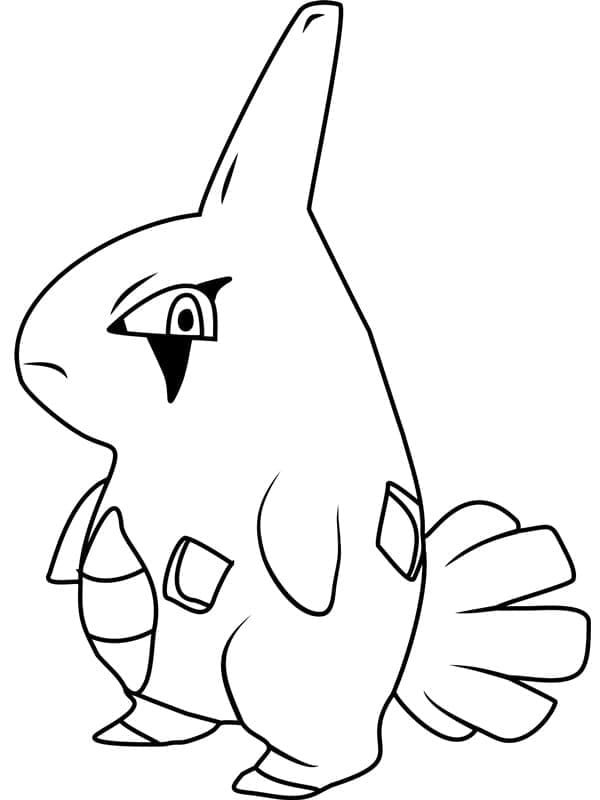 Desenho de Larvitar Pokemon para Colorir
