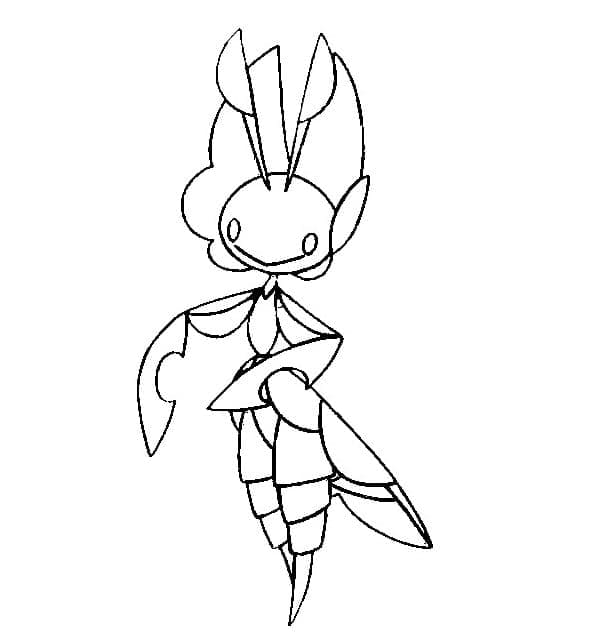 Desenho de Leavanny Pokemon para Colorir