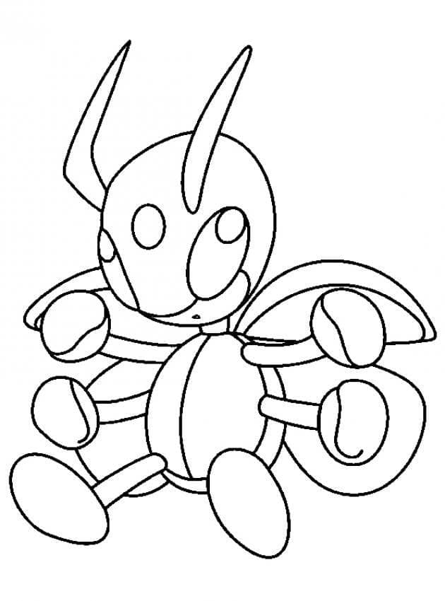 Desenho de Ledian Pokemon para Colorir
