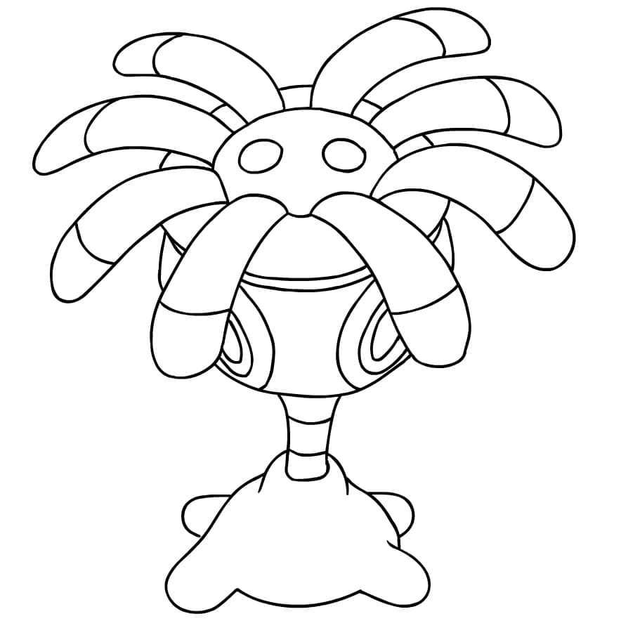 Desenho de Lileep Pokemon para Colorir
