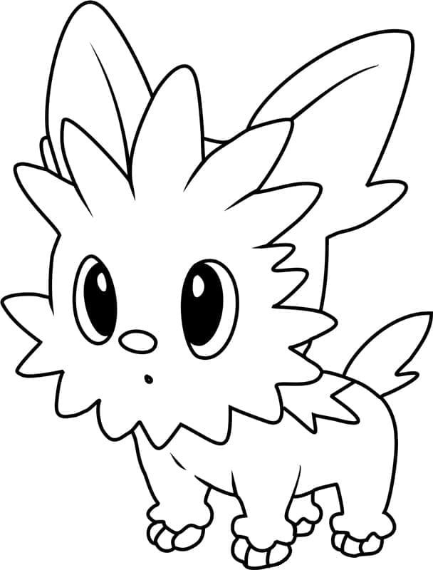 Desenho de Lillipup Pokemon para Colorir