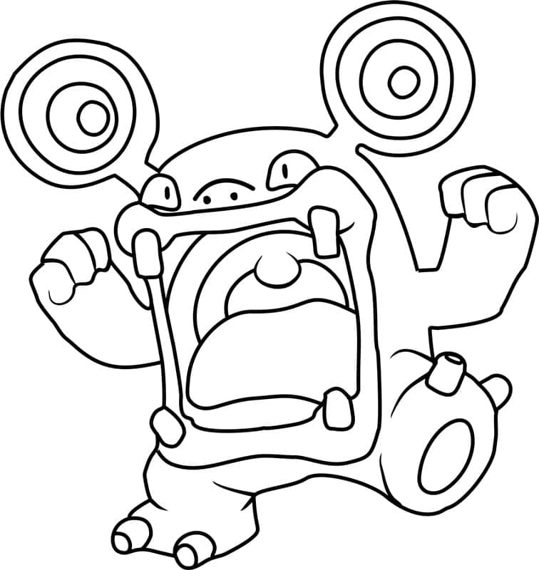 Desenho de Loudred Pokemon para Colorir