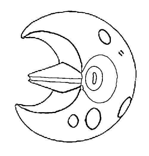 Desenho de Lunatone Pokemon para Colorir