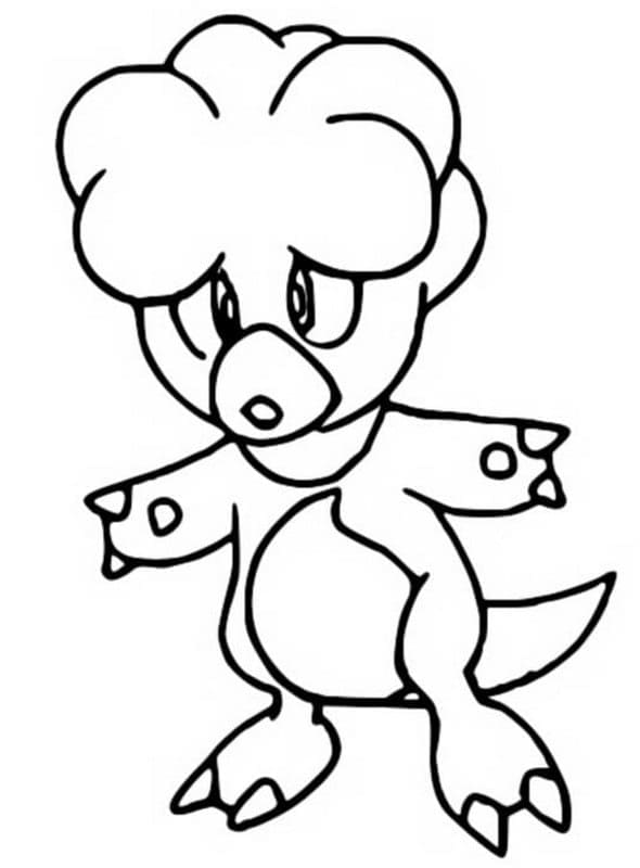 Desenho de Magby Pokemon para Colorir