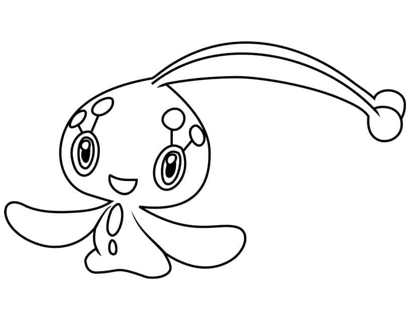 Desenho de Manaphy Pokemon para Colorir