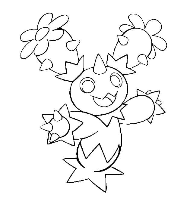 Desenho de Maractus Pokemon para Colorir
