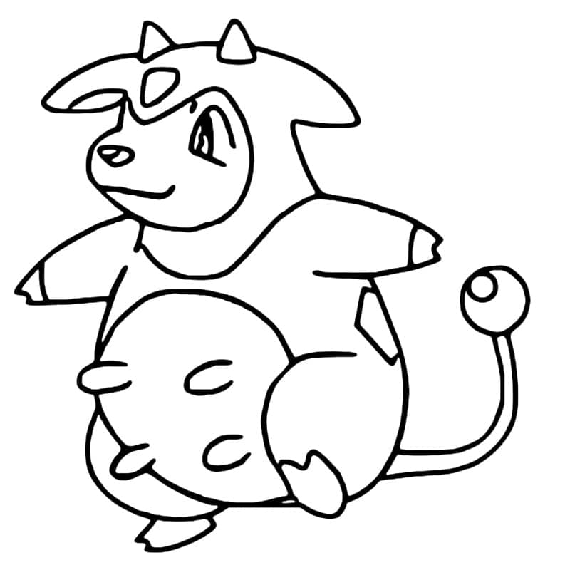 Desenho de Miltank Pokemon para Colorir