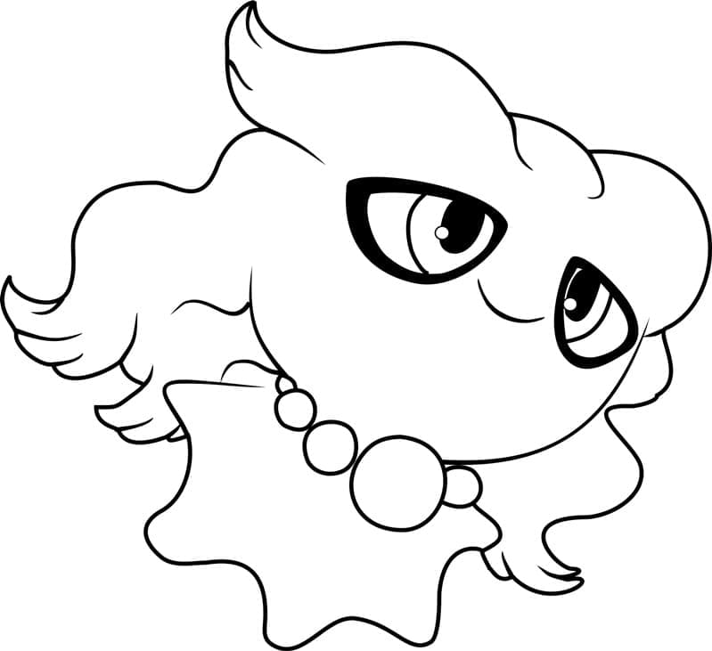 Desenho de Misdreavus Pokemon para Colorir