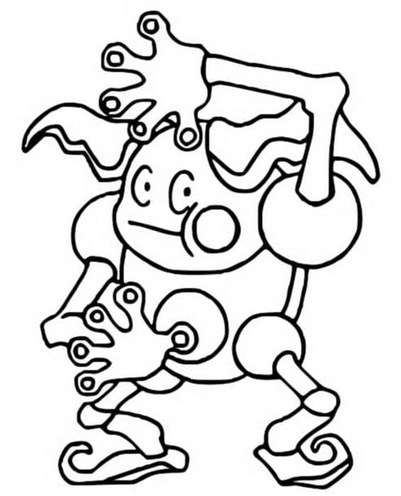 Desenho de Mr Mime Pokemon para Colorir