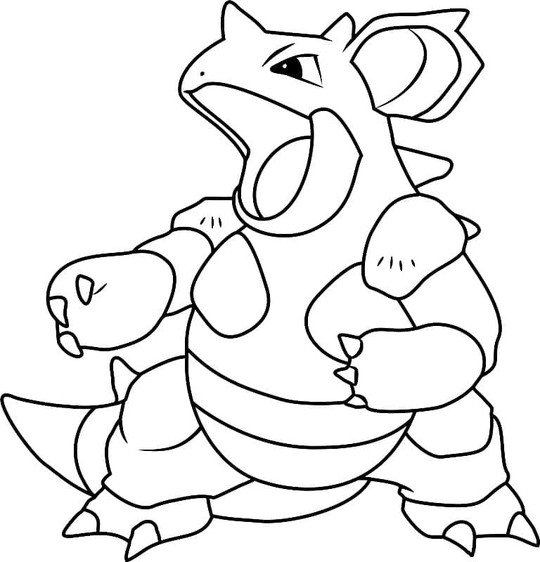 Desenho de Nidoqueen Pokemon para Colorir