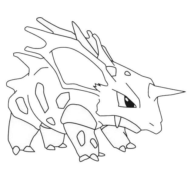 Desenho de Nidorino Pokemon para Colorir