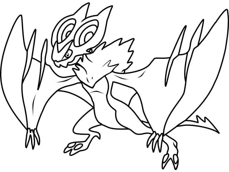 Desenho de Noivern Pokemon para Colorir