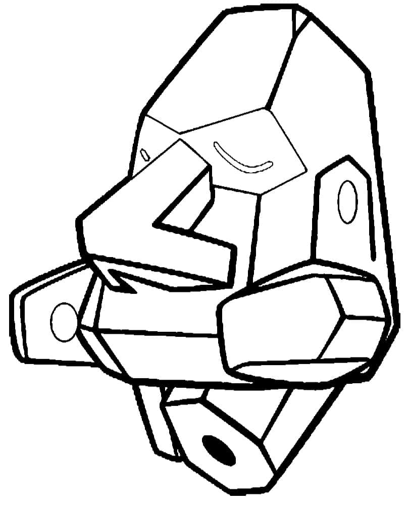 Desenho de Nosepass Pokemon para Colorir
