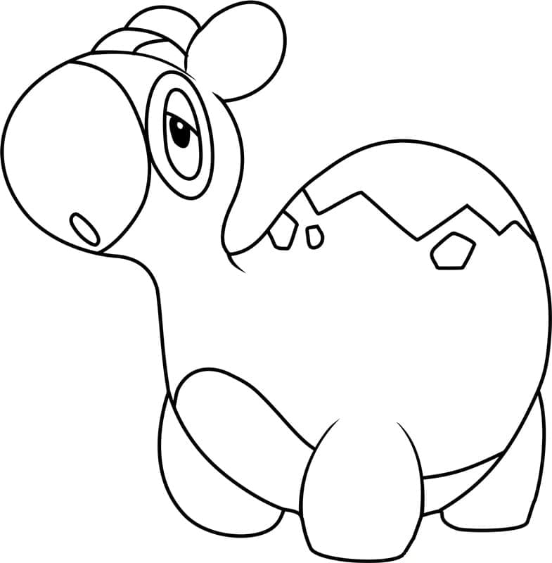Desenho de Numel Pokemon para Colorir