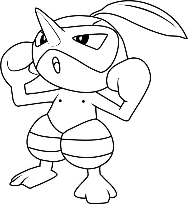 Desenho de Nuzleaf Pokemon para Colorir
