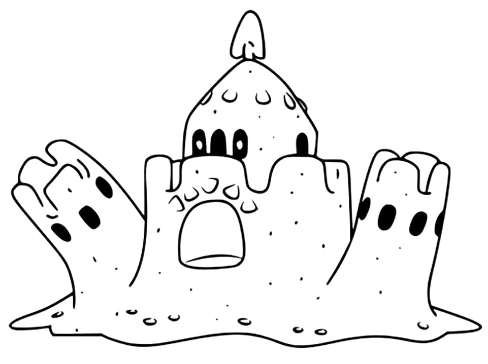 Desenho de Palossand Pokemon para Colorir