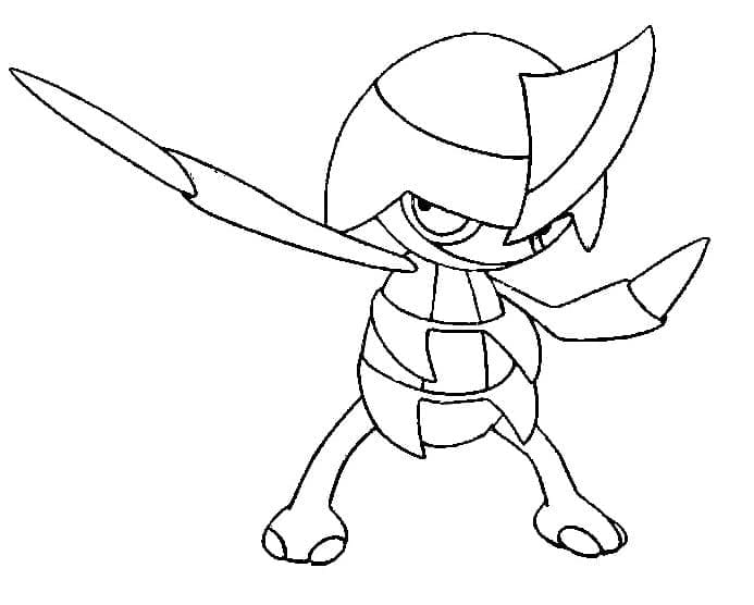 Desenho de Pawniard Pokemon para Colorir