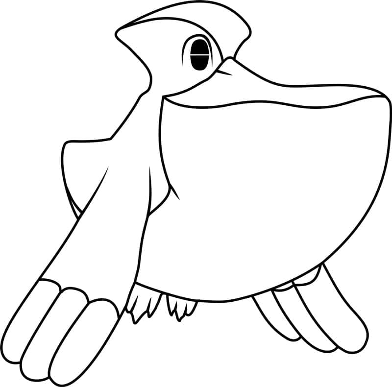 Desenho de Pelipper Pokemon para Colorir