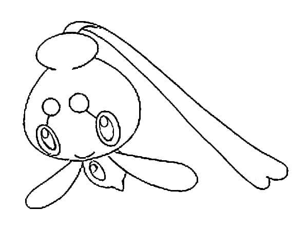 Desenho de Phione Pokemon para Colorir
