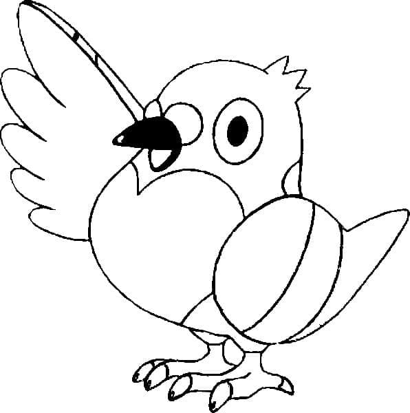 Desenho de Pidove Pokemon para Colorir