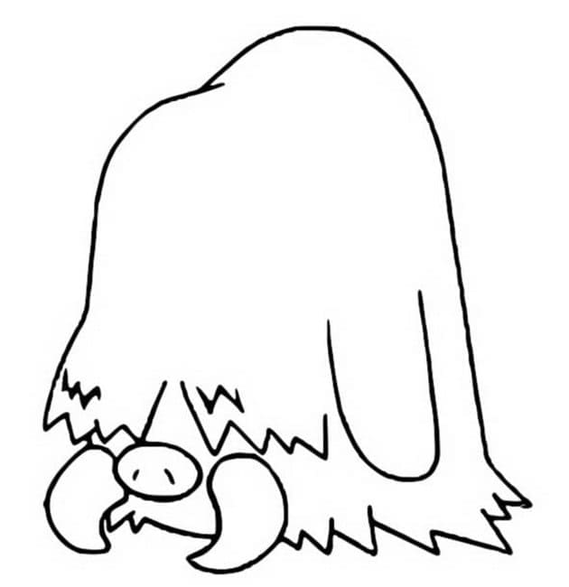 Desenho de Piloswine Pokemon para Colorir