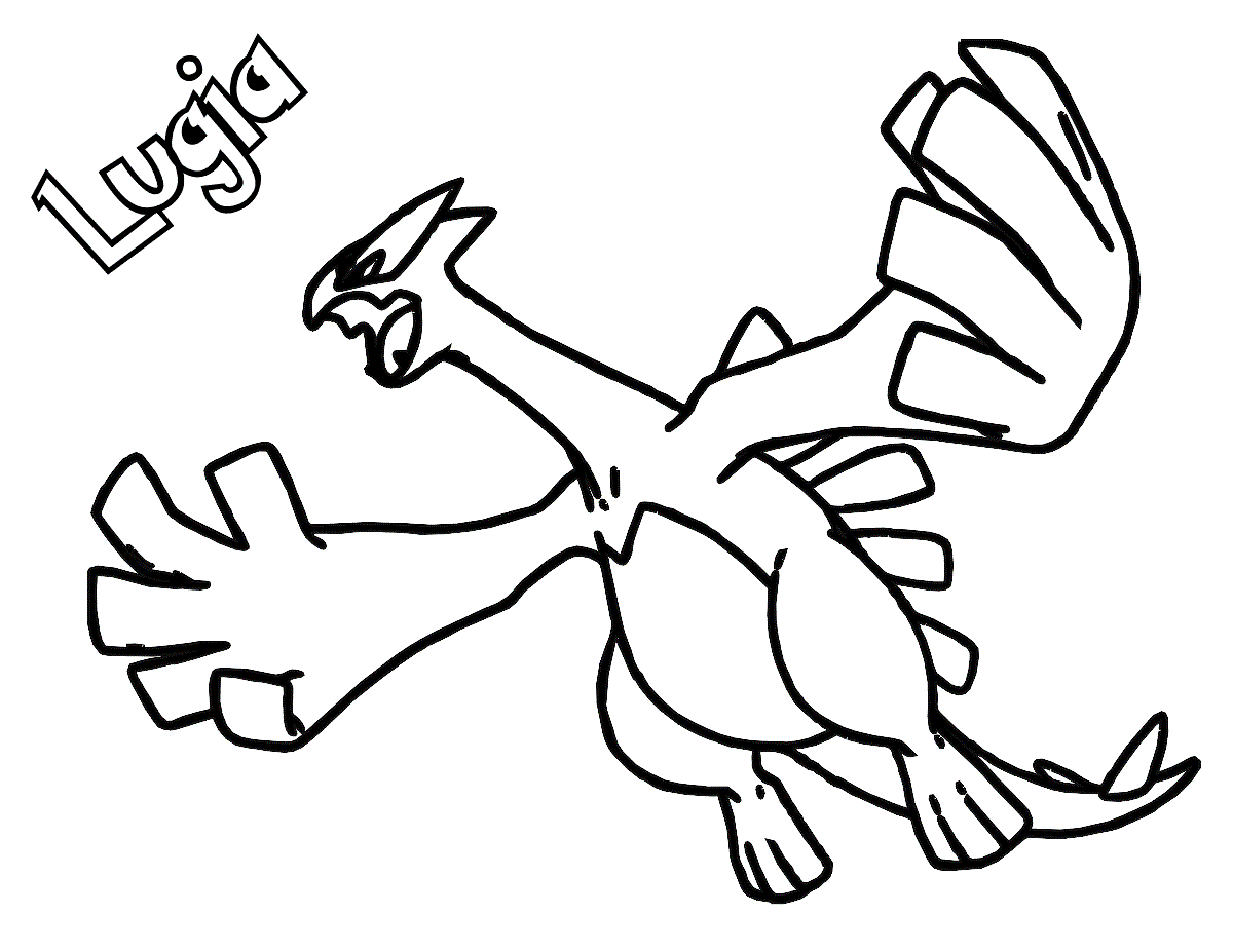 Desenho de Pokemon Fácil Grátis para Colorir