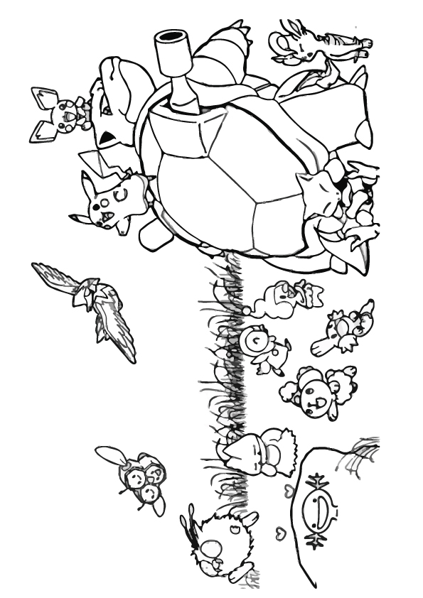 Desenho de Pokemon Grátis Online para Colorir