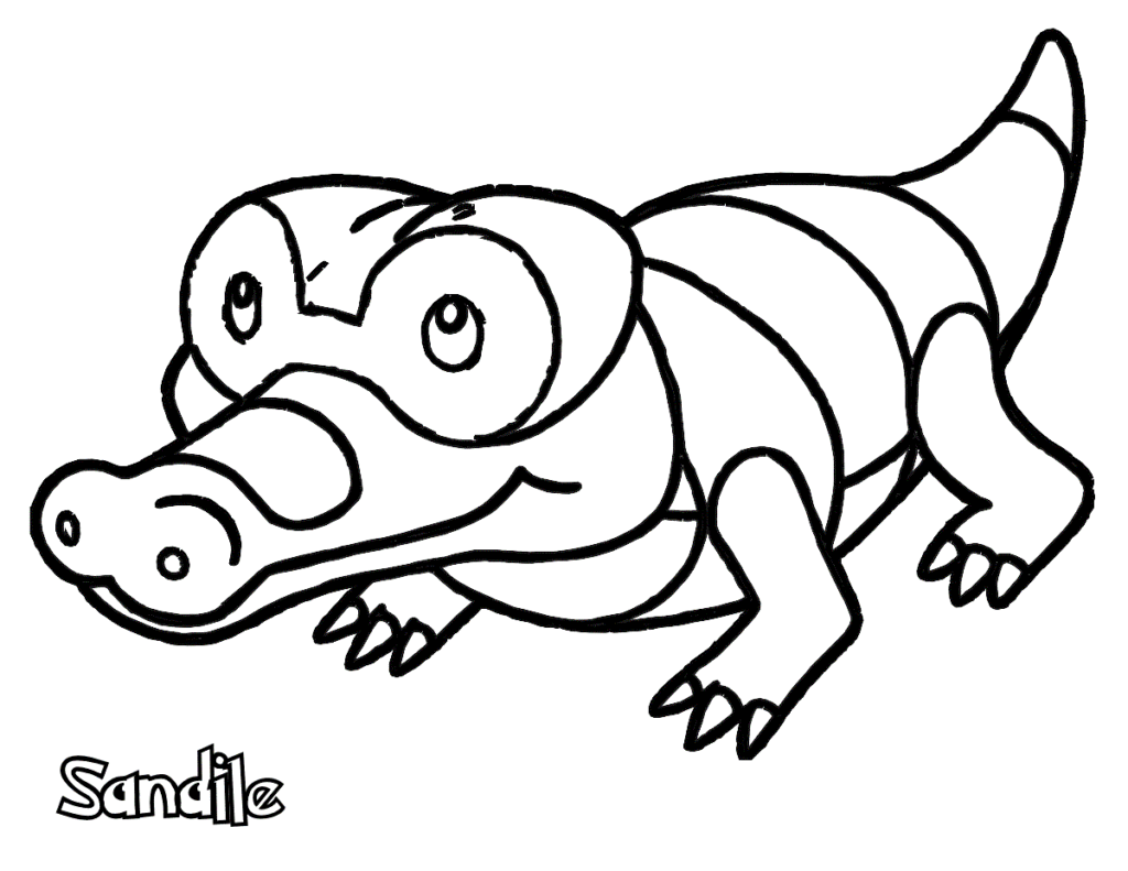 Desenho de Pokemon para Colorir Imprimivel Online