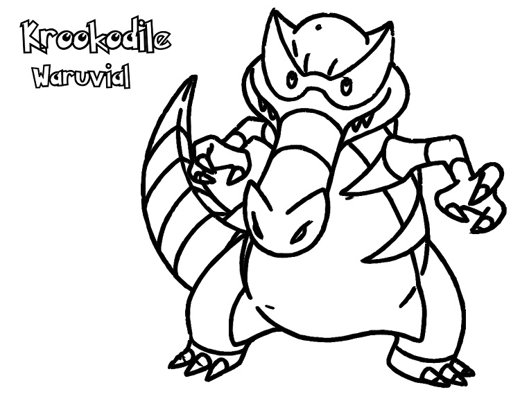 Desenho de Pokemon para Pintar e Imprimir Imprimivel