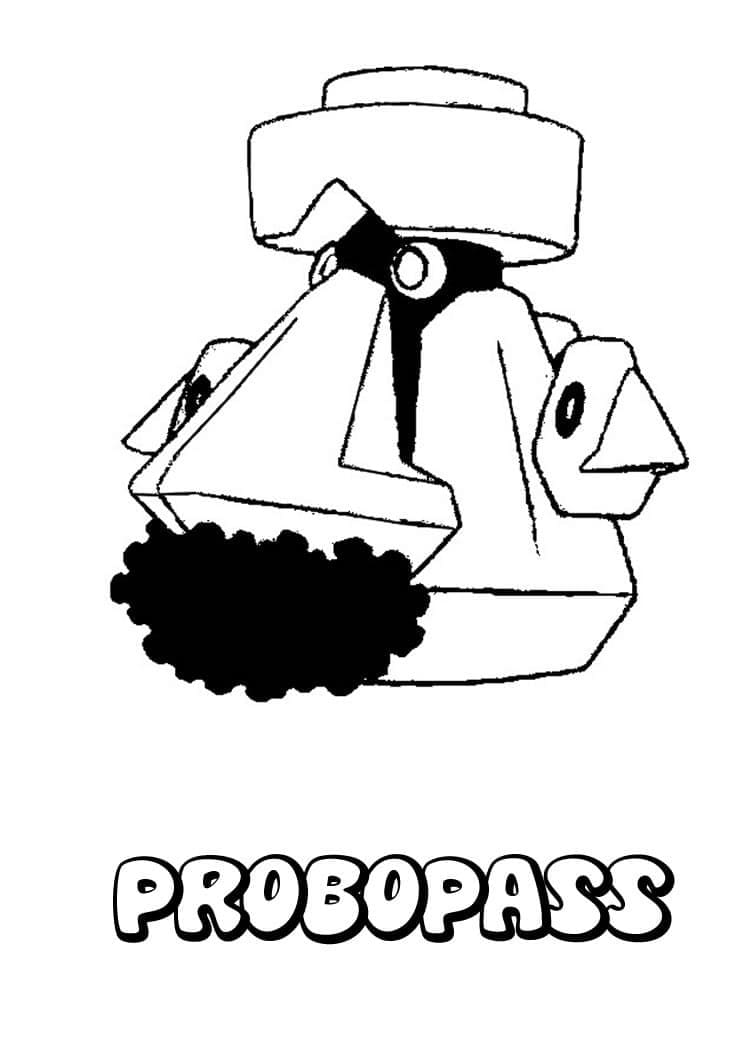 Desenho de Probopass Pokemon para Colorir