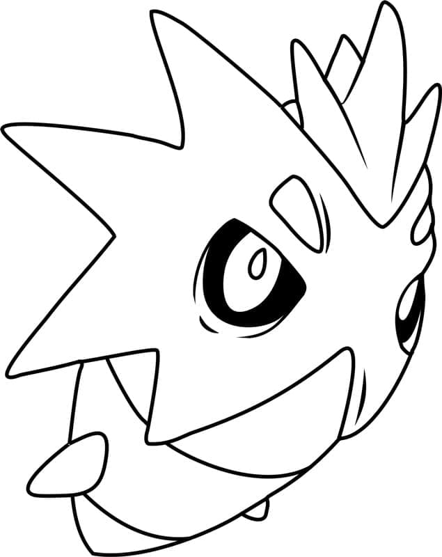 Desenho de Pupitar Pokemon para Colorir