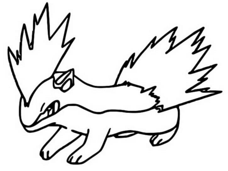 Desenho de Quilava Pokemon para Colorir