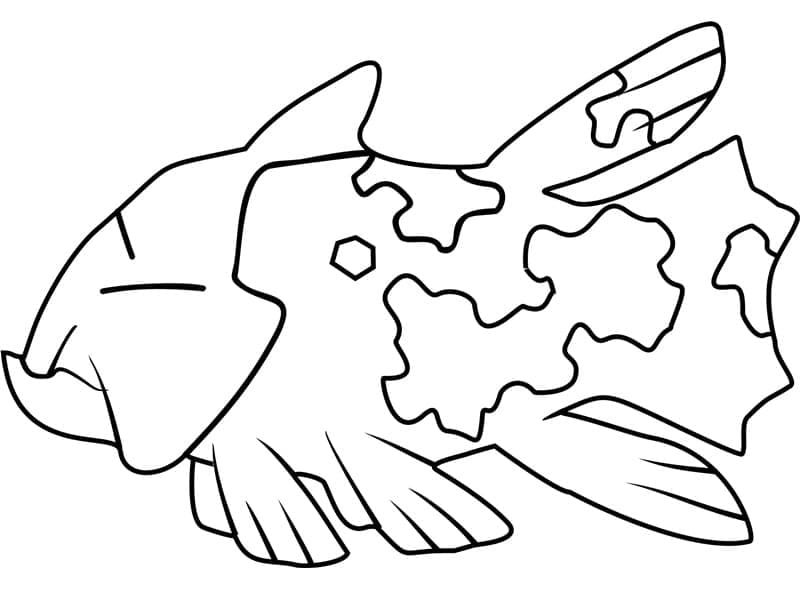 Desenho de Relicanth Pokemon para Colorir