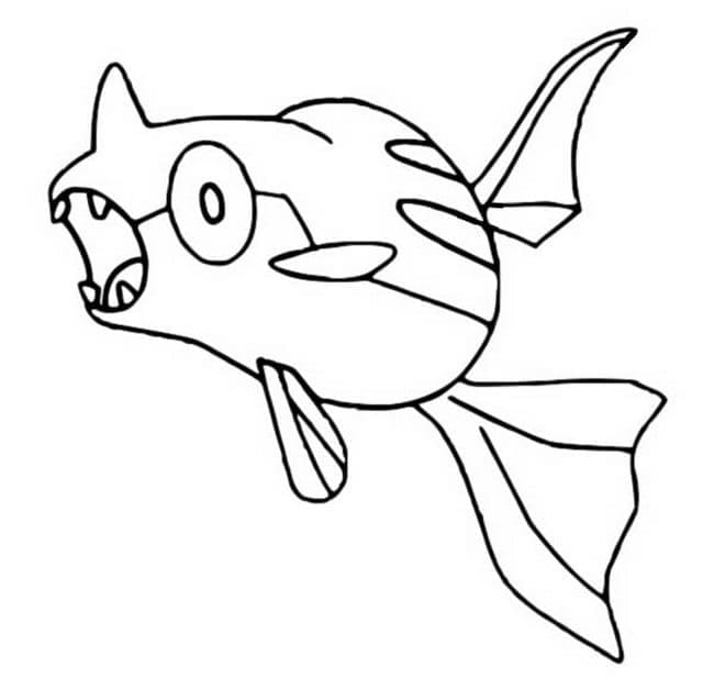 Desenho de Remoraid Pokemon para Colorir