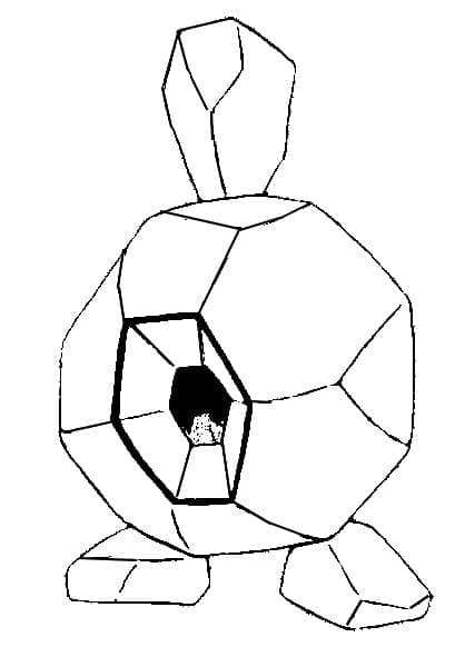Desenho de Roggenrola Pokemon para Colorir