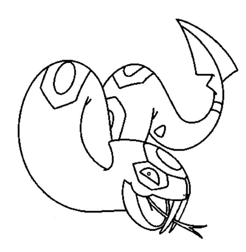Desenho de Seviper Pokemon para Colorir