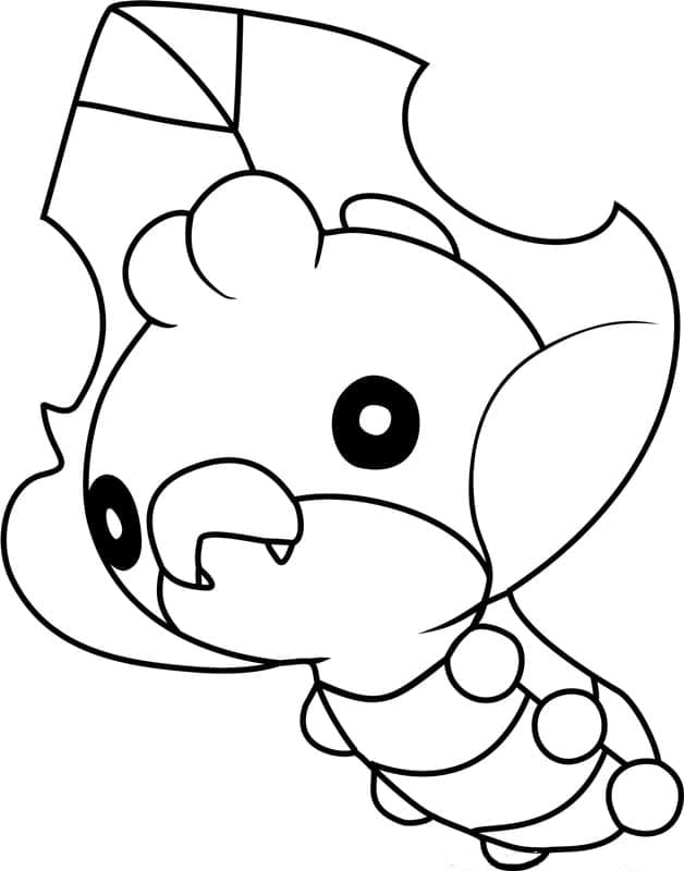 Desenho de Sewaddle Pokemon para Colorir